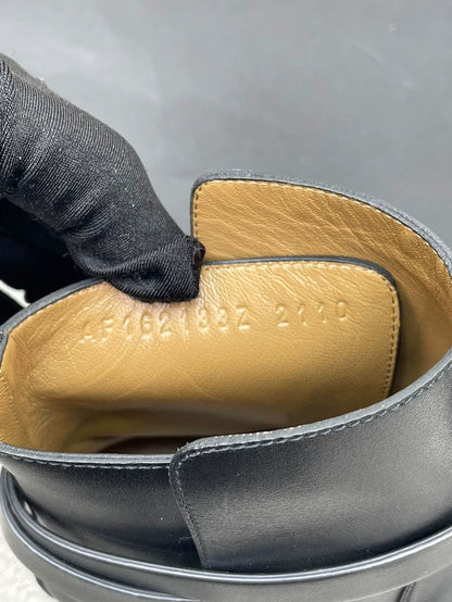 Hermes Kelly Black Ankle Boots