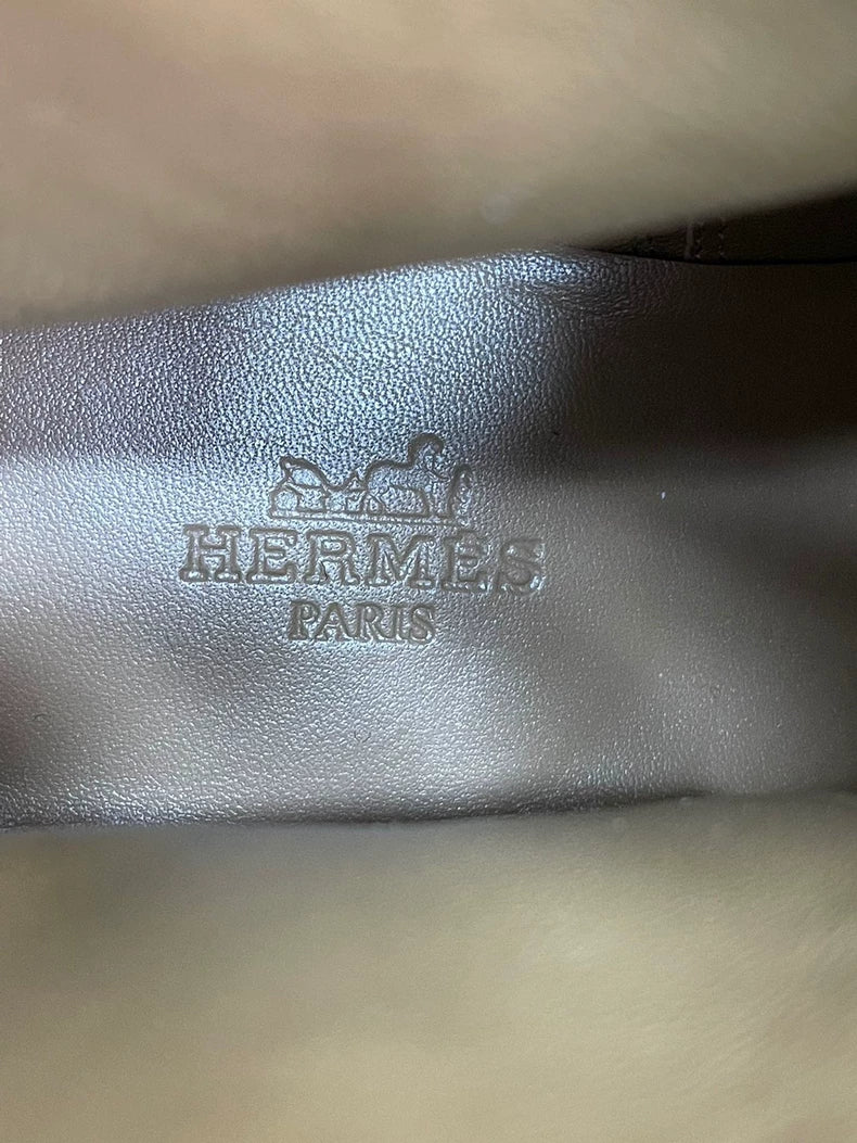 Hermes Kelly Black Ankle Boots