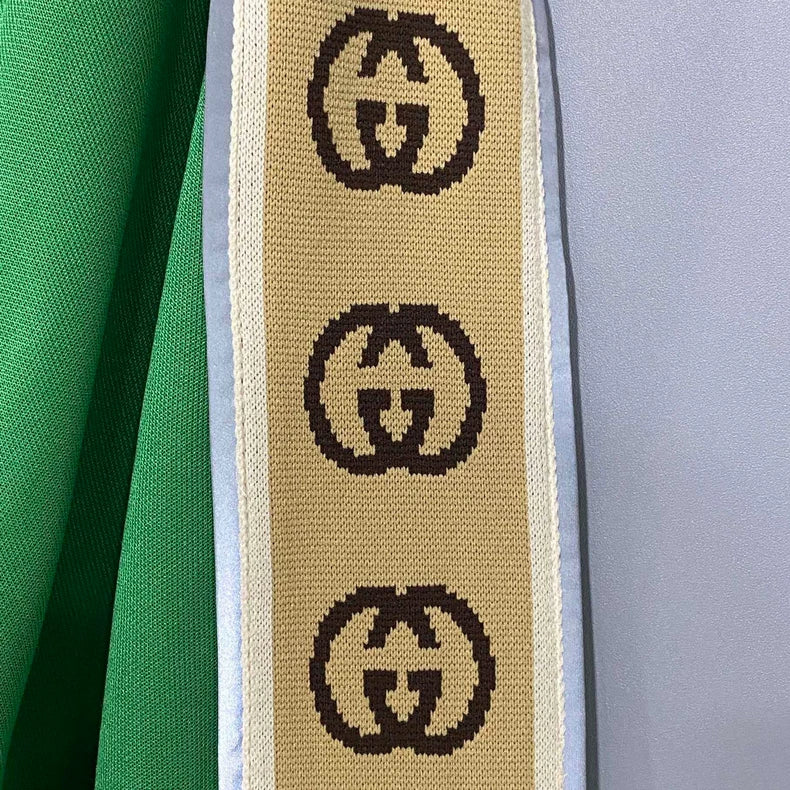 Green 3M Reflective Zip Jacket Gucci-yf