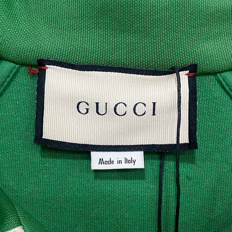 Green 3M Reflective Zip Jacket Gucci-yf