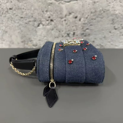 Roger Vivier Denim Box Bag