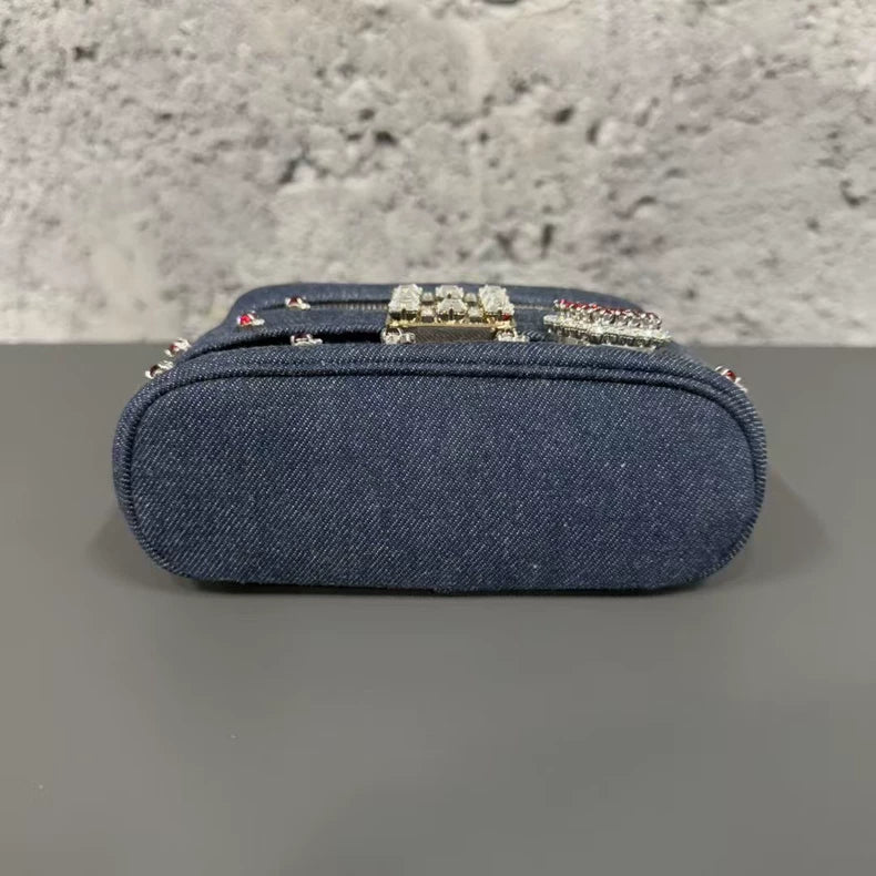 Roger Vivier Denim Box Bag