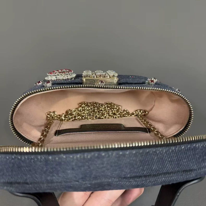 Roger Vivier Denim Box Bag