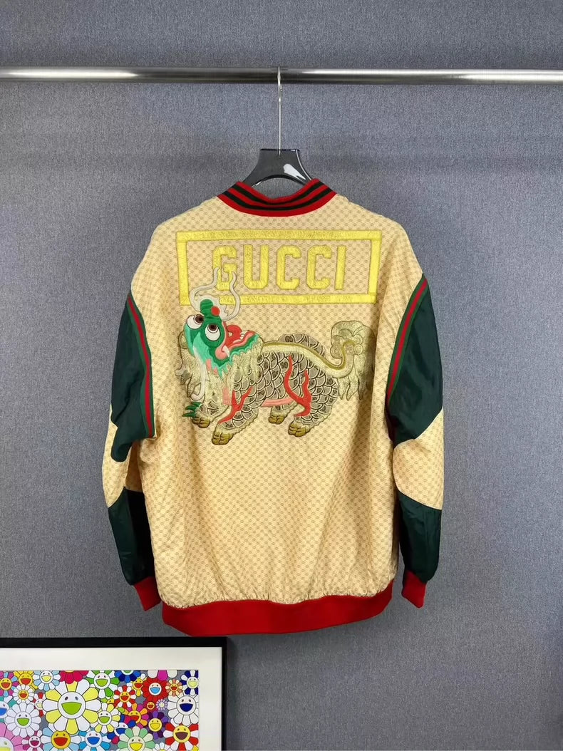 Gucci Logo Embroidered Jacket