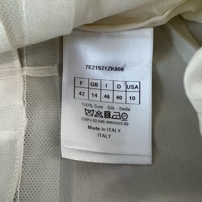 Dior Sheer Two-Piece Set Short Sleeve