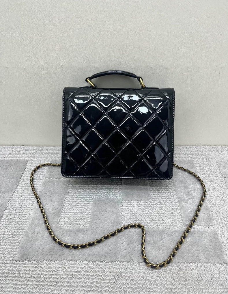 Vintage Chanel Retro Patent Leather Bag