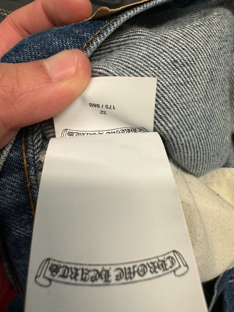 Chrome Hearts 517 Denim Jeans with Crosses-yf