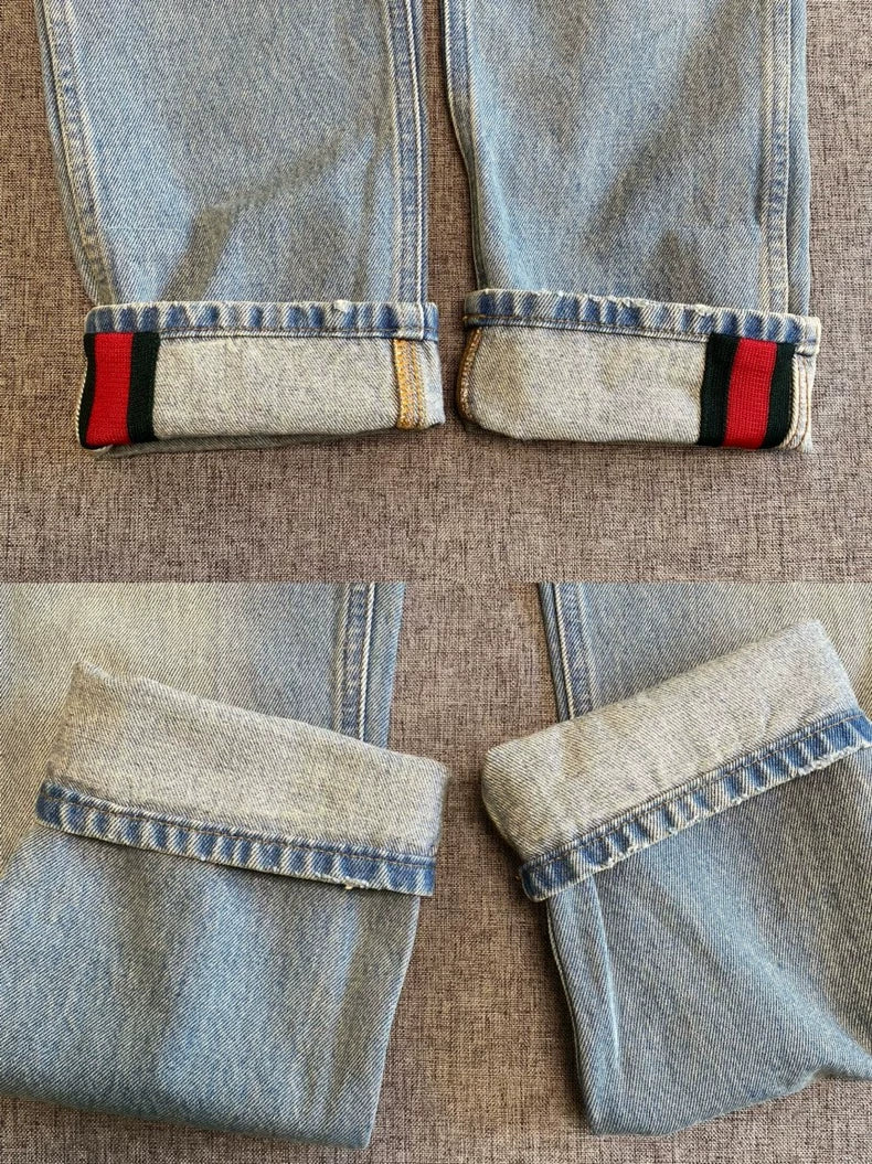 Gucci Men's Tapered Denim Pants-zp