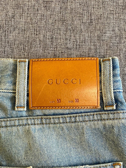 Gucci Men's Tapered Denim Pants-zp