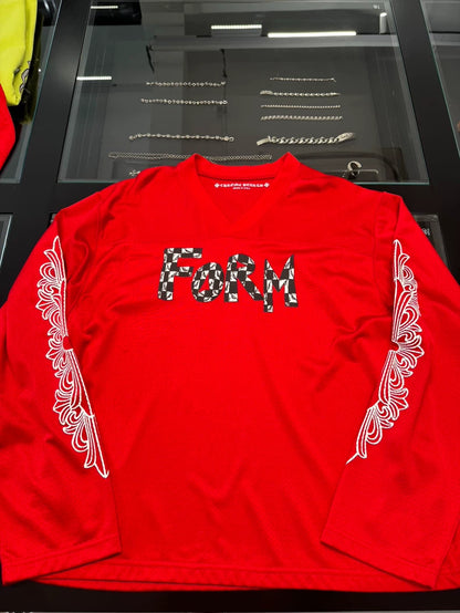 Chrome Hearts Red Hockey Long Sleeve Top-yf