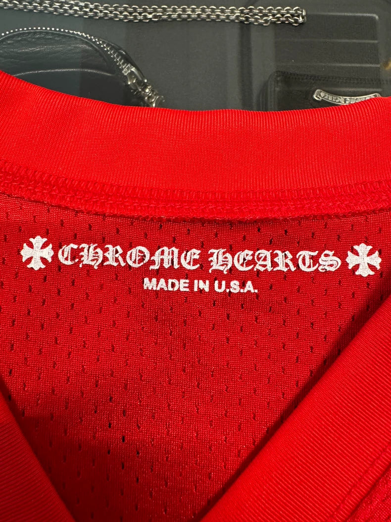 Chrome Hearts Red Hockey Long Sleeve Top-yf