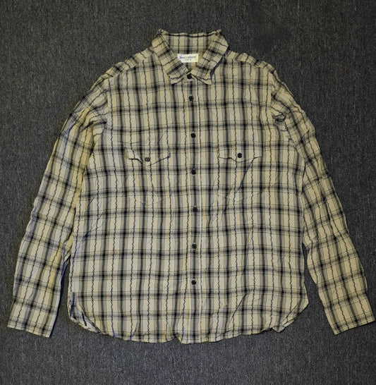 Saint Laurent Oversize Plaid Shirt-yf