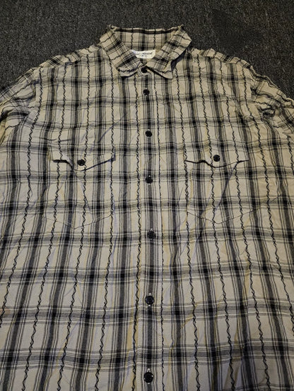 Saint Laurent Oversize Plaid Shirt-yf