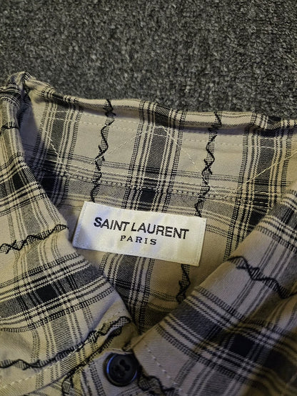 Saint Laurent Oversize Plaid Shirt-yf