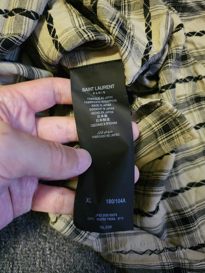 Saint Laurent Oversize Plaid Shirt-yf