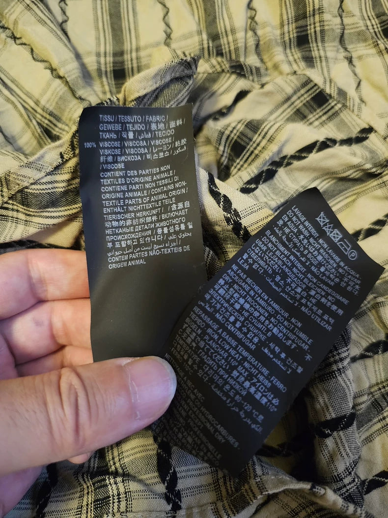 Saint Laurent Oversize Plaid Shirt-yf