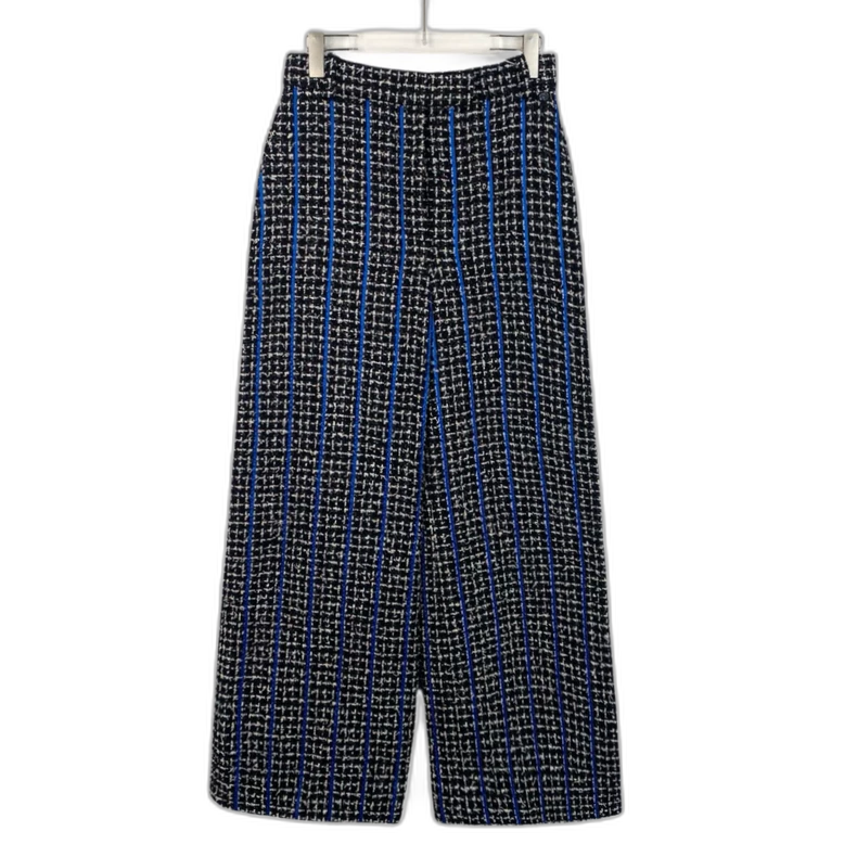 Chanel Colorful Woven Wide-Leg Pants