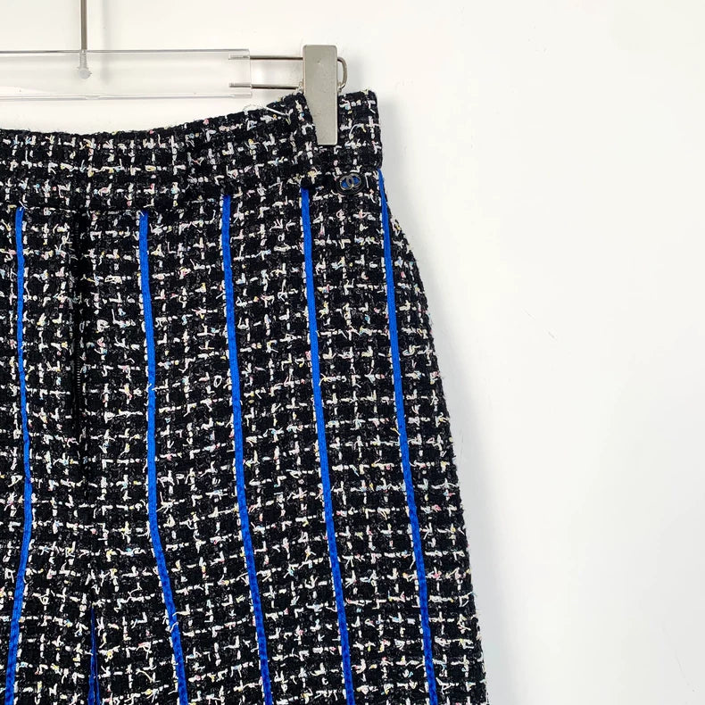 Chanel Colorful Woven Wide-Leg Pants