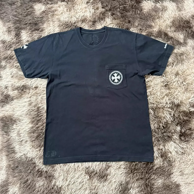 Chrome Hearts Black Cross Short Sleeve Tee