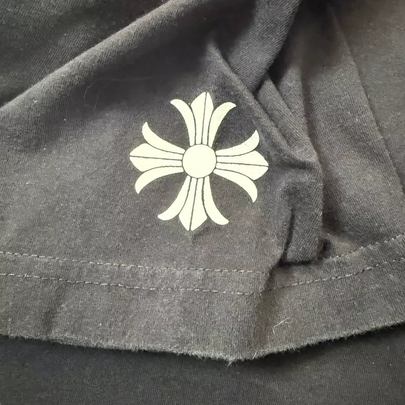 Chrome Hearts Black Cross Short Sleeve Tee