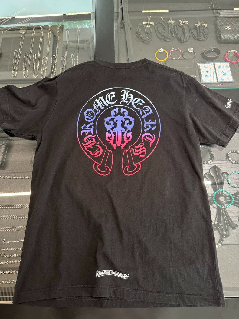 Chrome Hearts Black Vine Sword Short Sleeve-yf