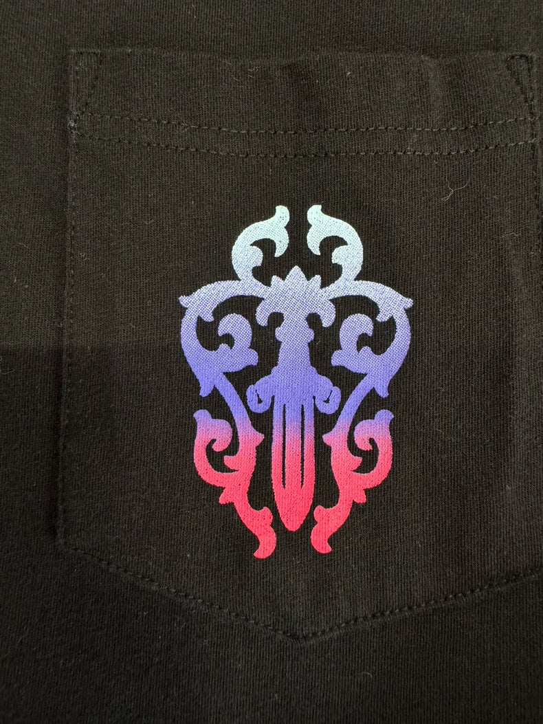 Chrome Hearts Black Vine Sword Short Sleeve-yf