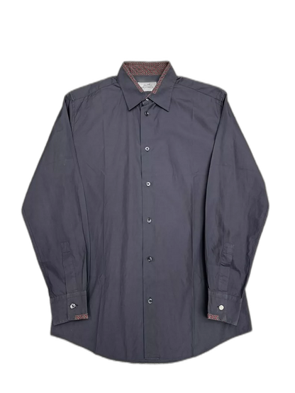 Hermes Lock Button Long Sleeve Shirt