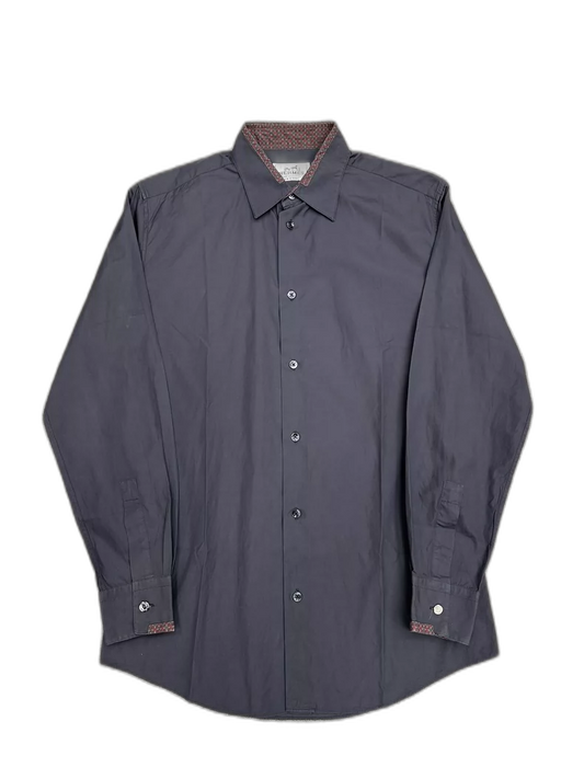 Hermes Lock Button Long Sleeve Shirt