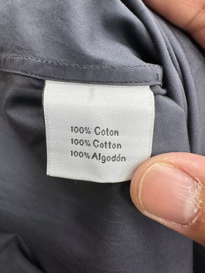 Hermes Lock Button Long Sleeve Shirt