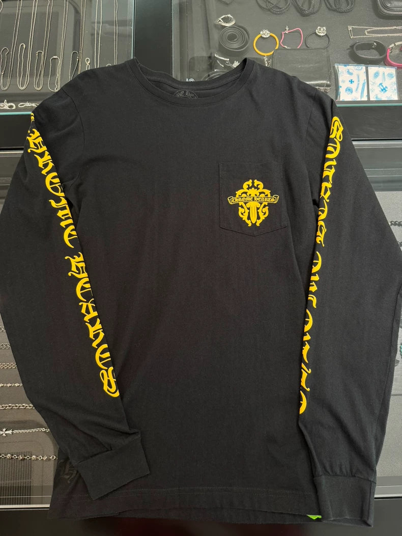 Chrome Hearts Black Long Sleeve Shirt-yf
