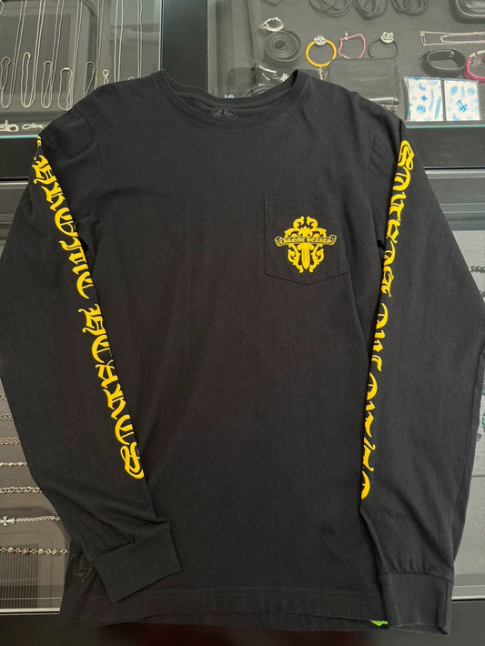 Chrome Hearts Black Long Sleeve Shirt-yf