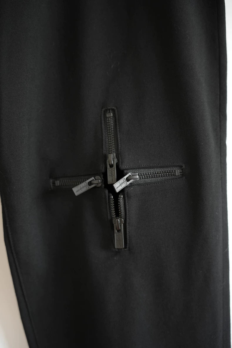 Yohji Yamamoto Black Zip Pants