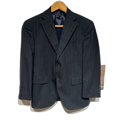 Vintage Striped Suit Jacket for Gentlemen