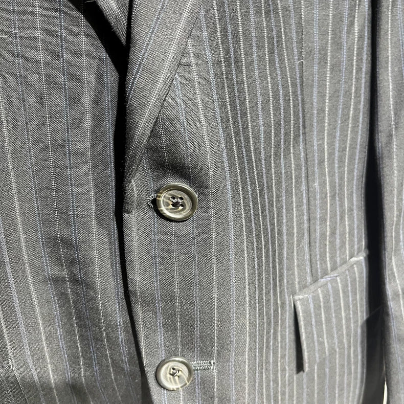 Vintage Striped Suit Jacket for Gentlemen