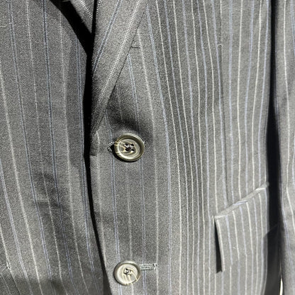 Vintage Striped Suit Jacket for Gentlemen