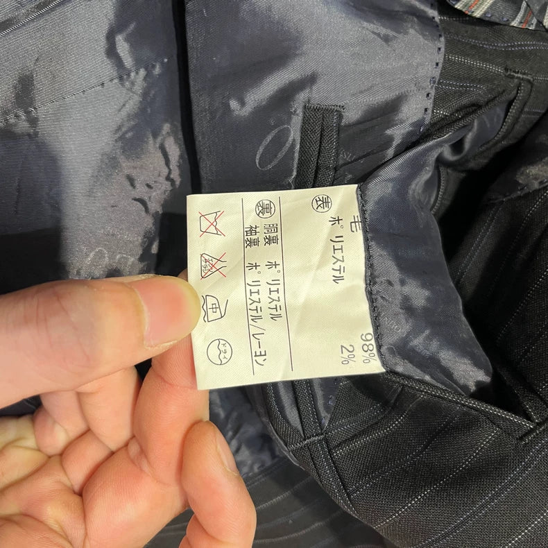 Vintage Striped Suit Jacket for Gentlemen