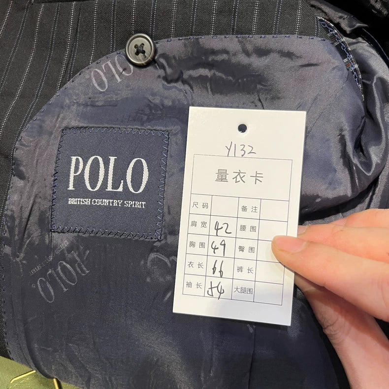 Vintage Striped Suit Jacket for Gentlemen