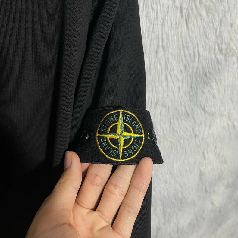 Stone Island Black Crewneck Sweatshirt XL-yf