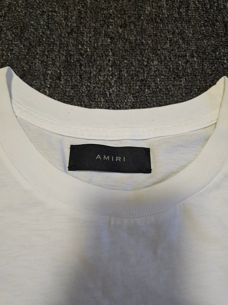 Amiri Men's White Oversize Short Sleeve T-shirt-yf