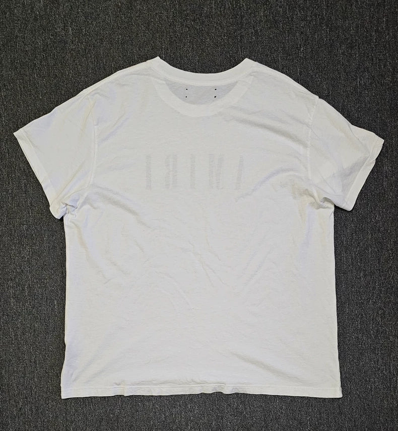 Amiri Men's White Oversize Short Sleeve T-shirt-yf