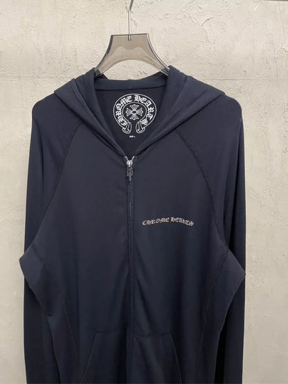 Vintage Chrome Hearts Black Zip Hoodie
