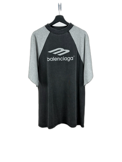 Balenciaga Black Gray Short Sleeve Shirt
