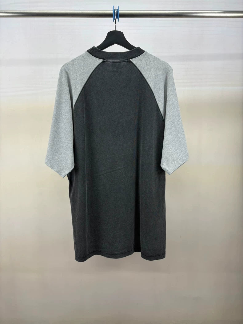 Balenciaga Black Gray Short Sleeve Shirt