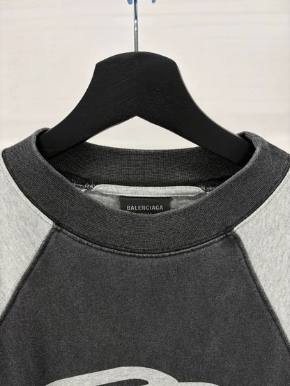 Balenciaga Black Gray Short Sleeve Shirt
