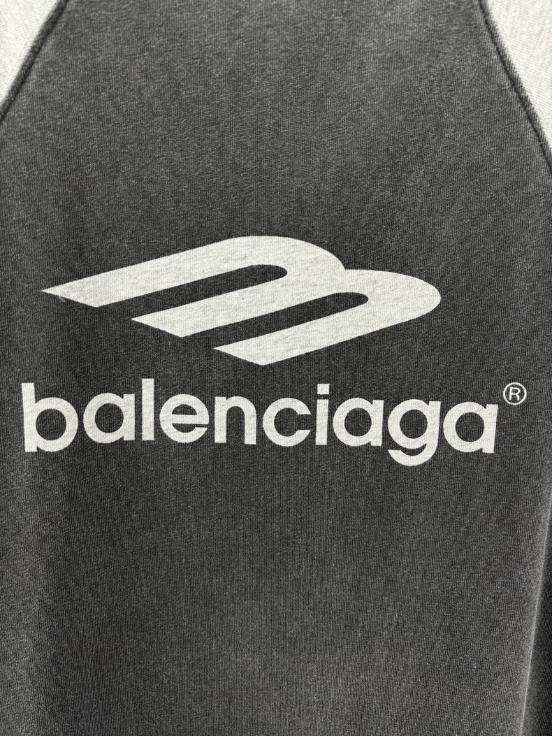 Balenciaga Black Gray Short Sleeve Shirt