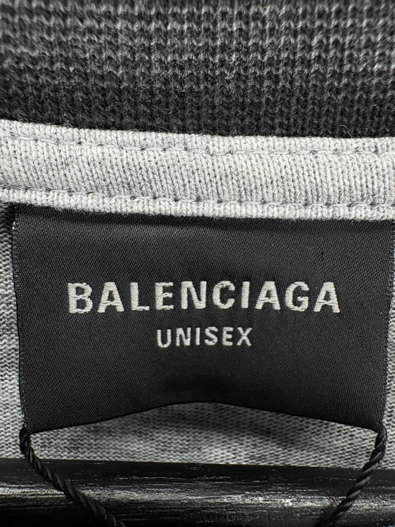 Balenciaga Black Gray Short Sleeve Shirt
