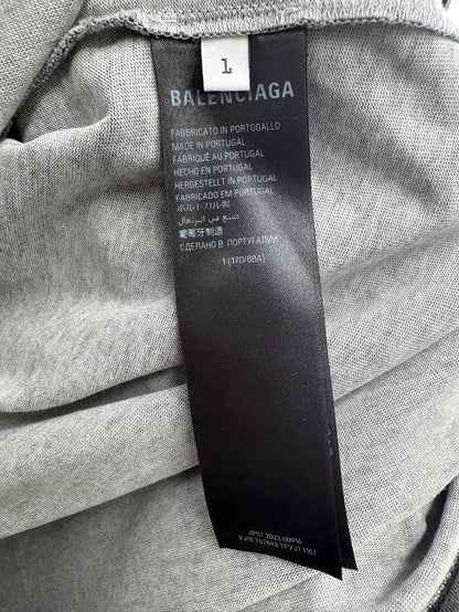 Balenciaga Black Gray Short Sleeve Shirt