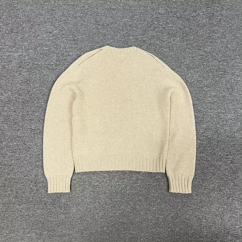 Celine Wool Sweater with Embroidered Logo