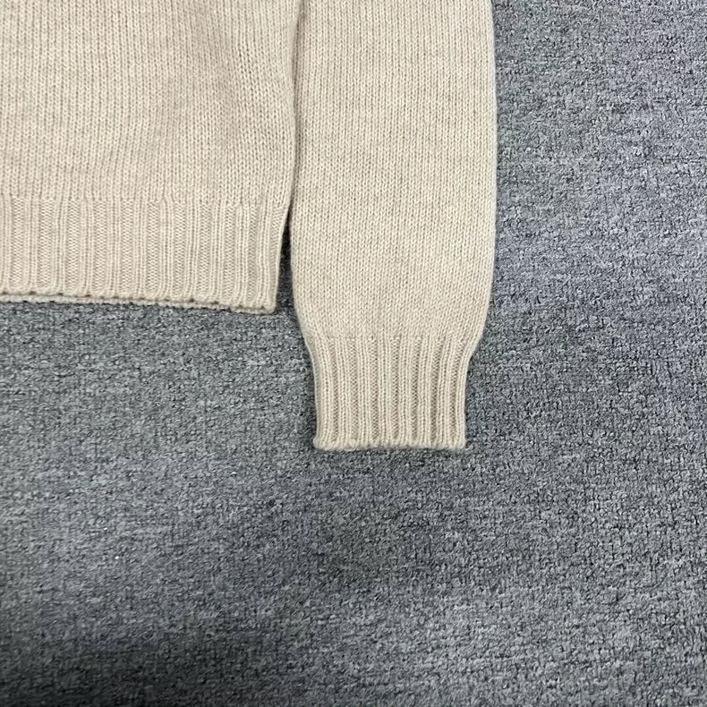 Celine Wool Sweater with Embroidered Logo