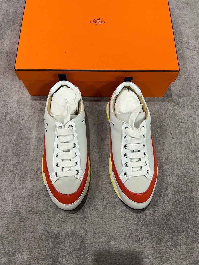 Hermes White Casual Sneakers-yf